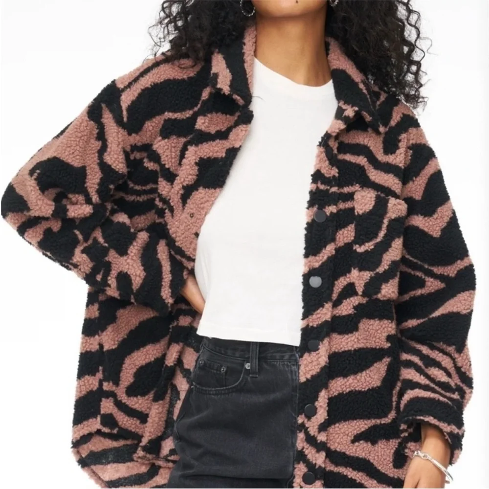 Pistola Lynn Oversized Shearling Jacket - Picture 1 of 9